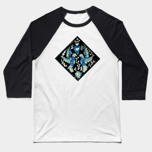 Mexican Folk Birds Baseball T-Shirt